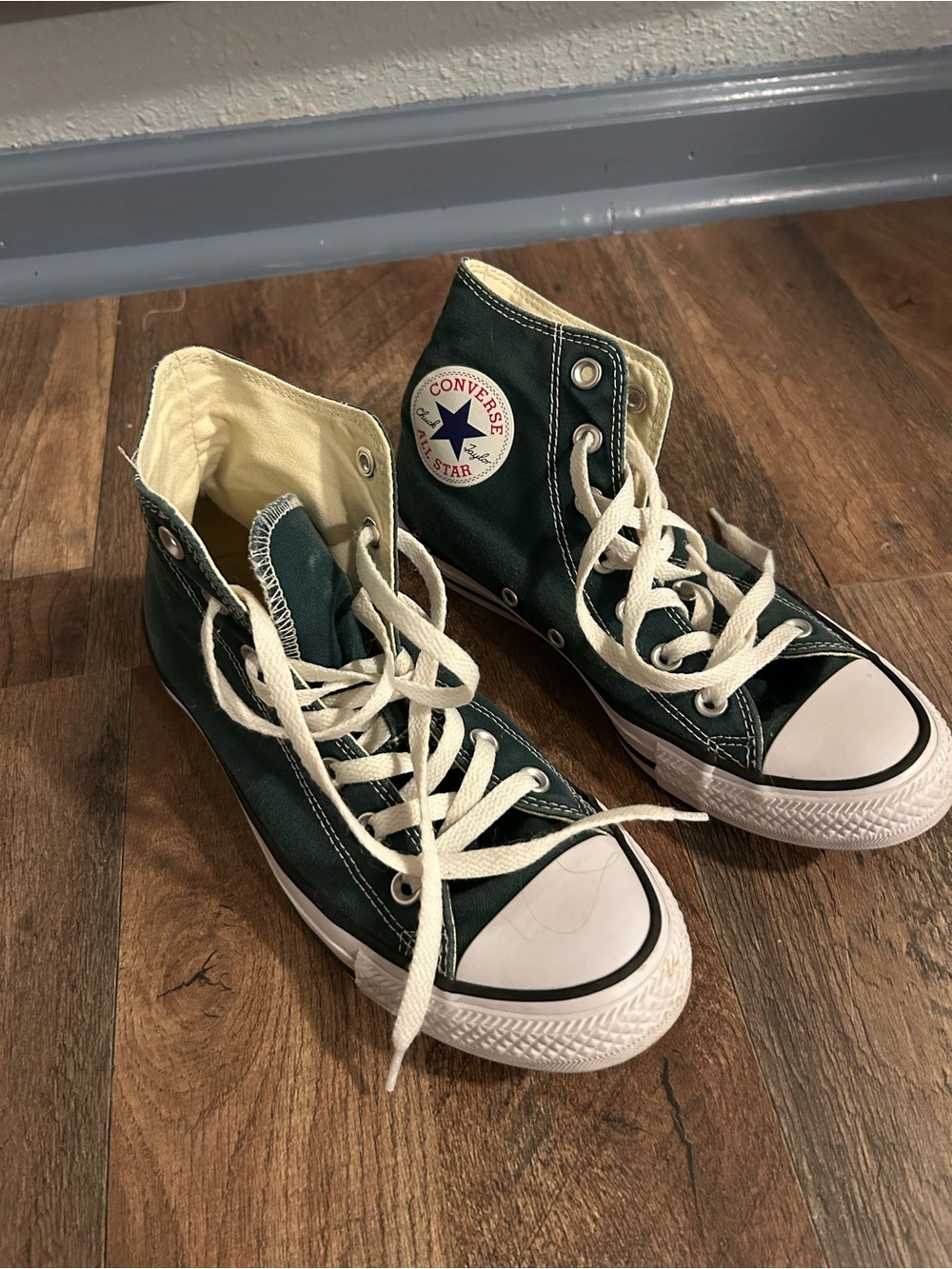 Converse Hi-tops in Green